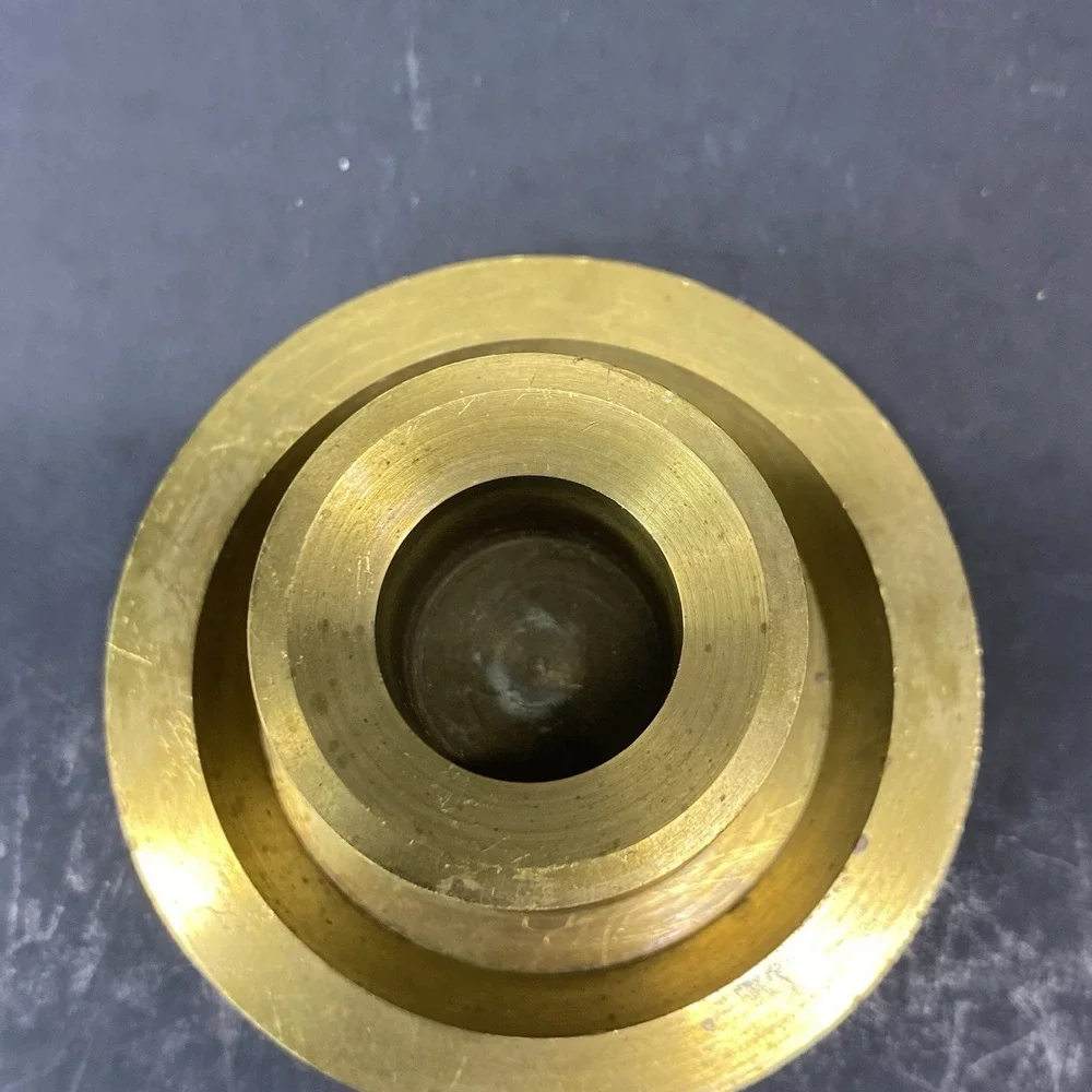 heavy brass candlestick